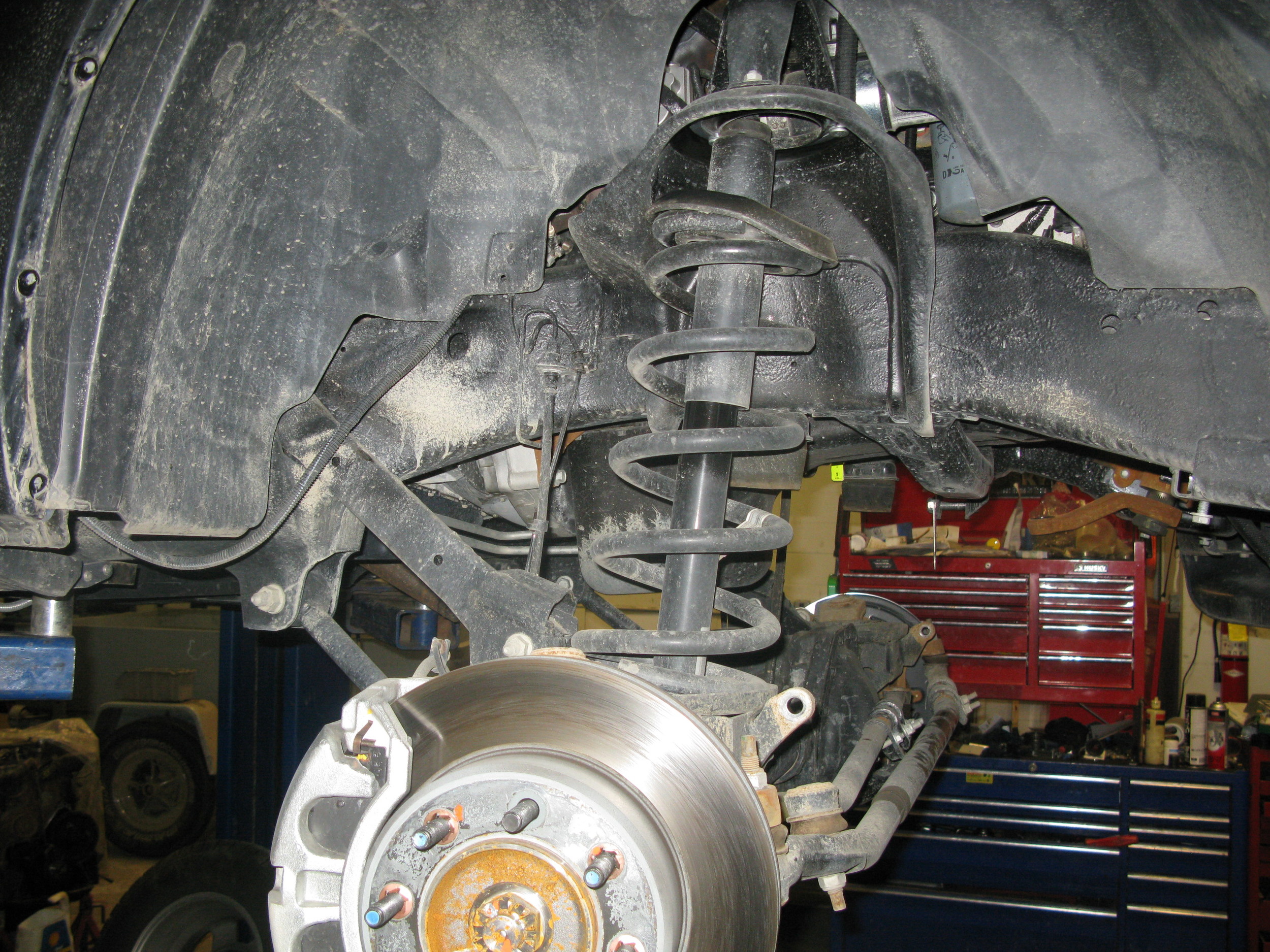 Stock front suspension