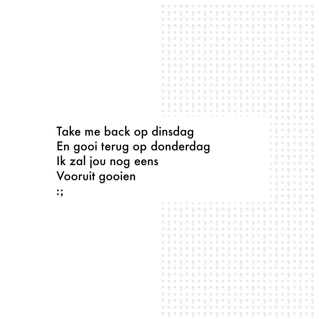 Wegwerpdonderdag 🍟 #dagvers #dichtgemaakt #versje #gedicht