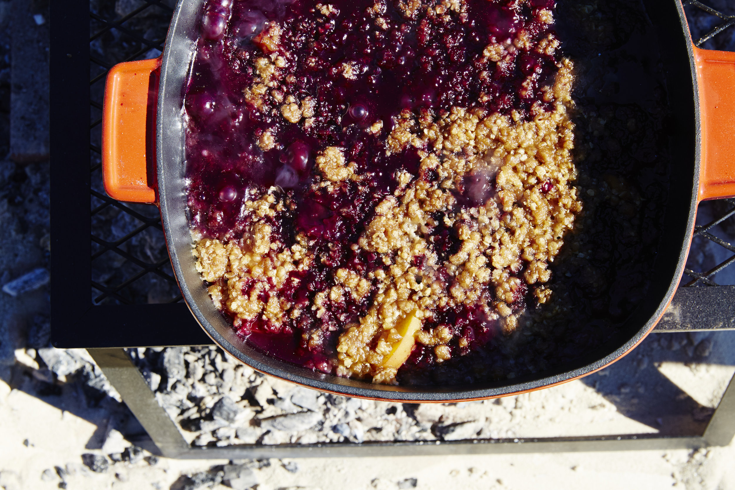 Peach and Blueberry Crobbler