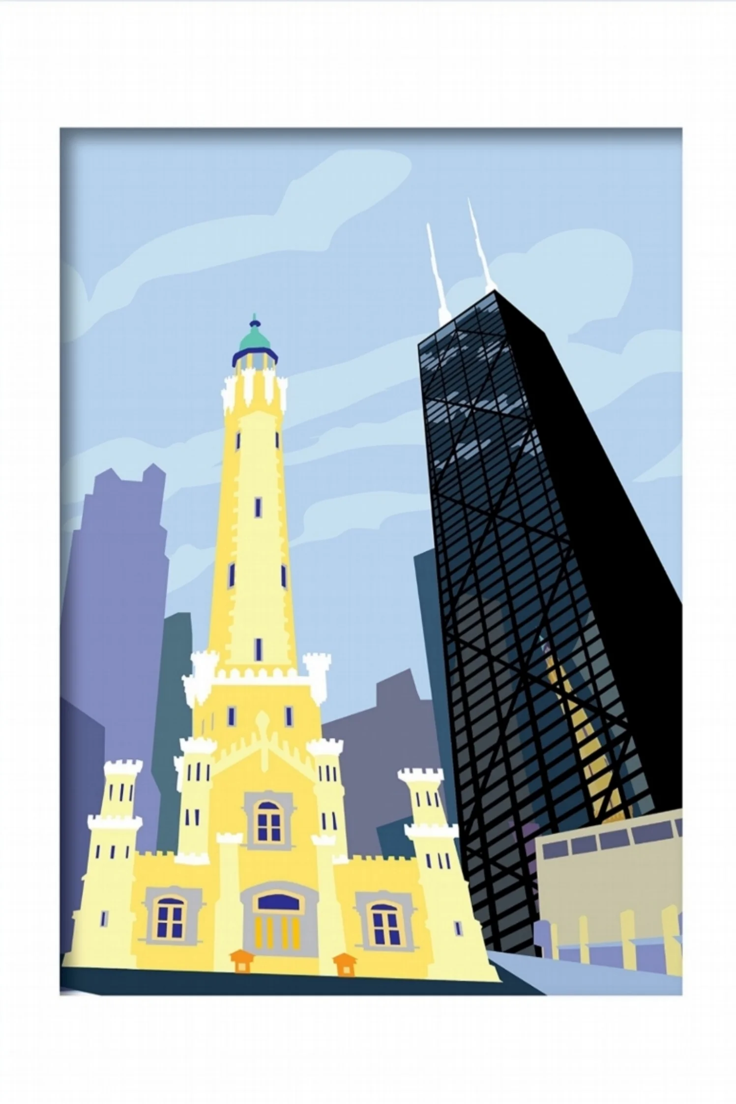 WATER TOWER 16 x 20 Print