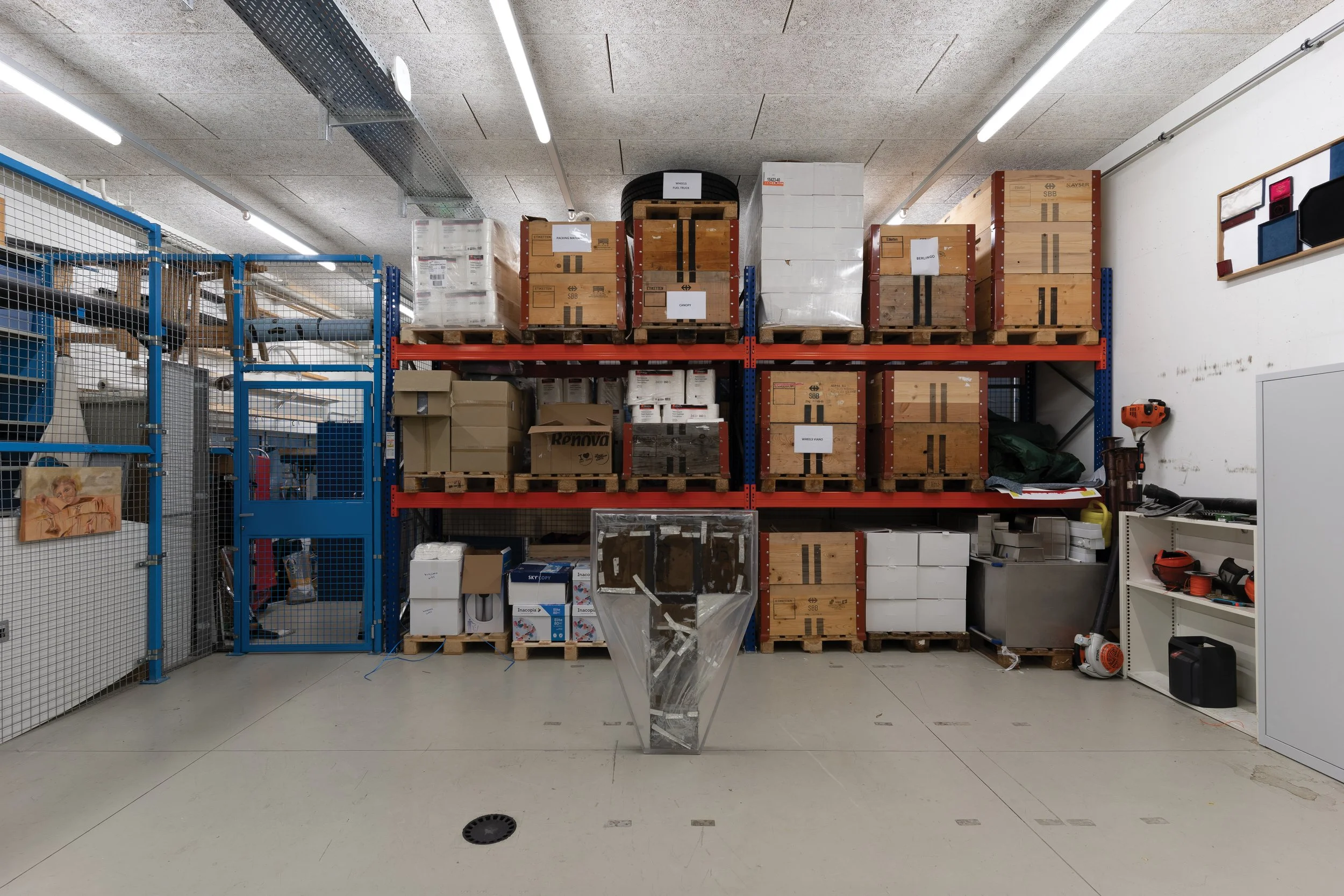 Jason Gringler installation view, Air Service Basel 2026, Lo Brutto Stahl, Basel.