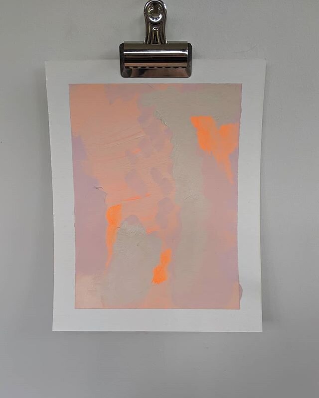 Work on paper, no. 4. Available. 
These are colors I'm not comfortable with. So much of where we are right now is far outside of what is comfortable. The discomfort feels permanent. Constantly I have to remind myself that this time will end. I'm over