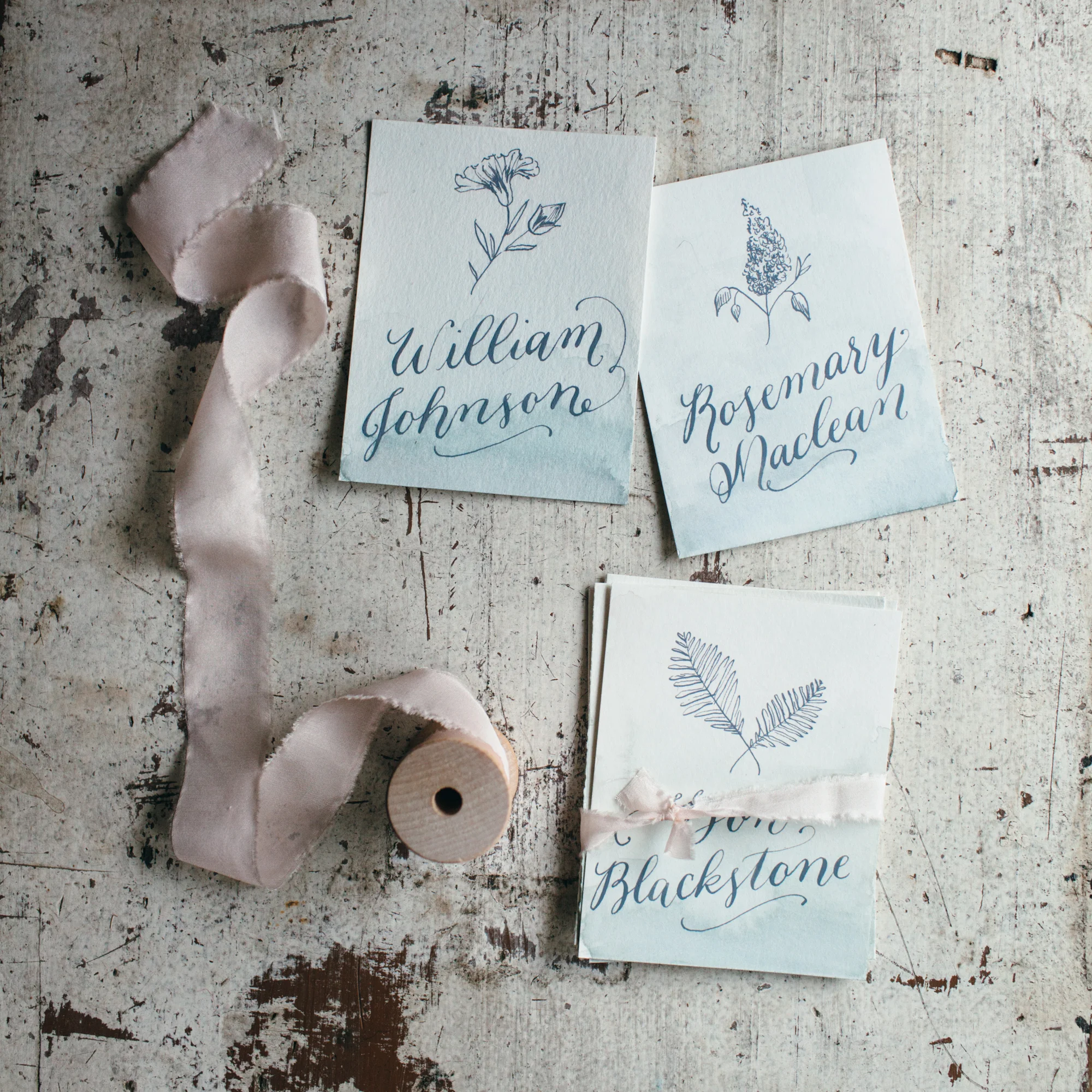Botanical Escort Cards