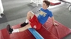 Roll for 45-60 seconds per leg.