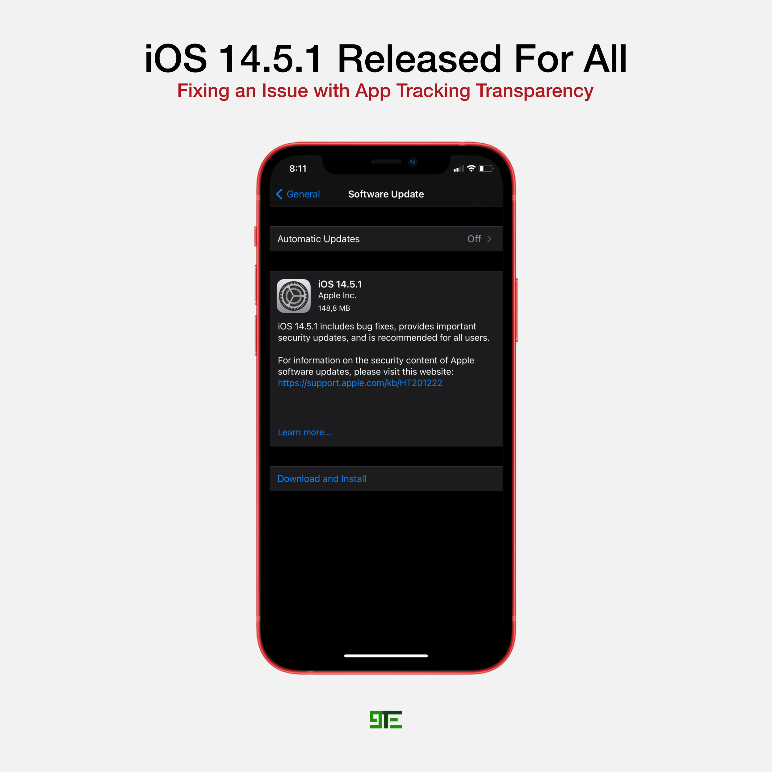 Apple releases iOS 14.5.1 fixing an App Tracking Transparency bug