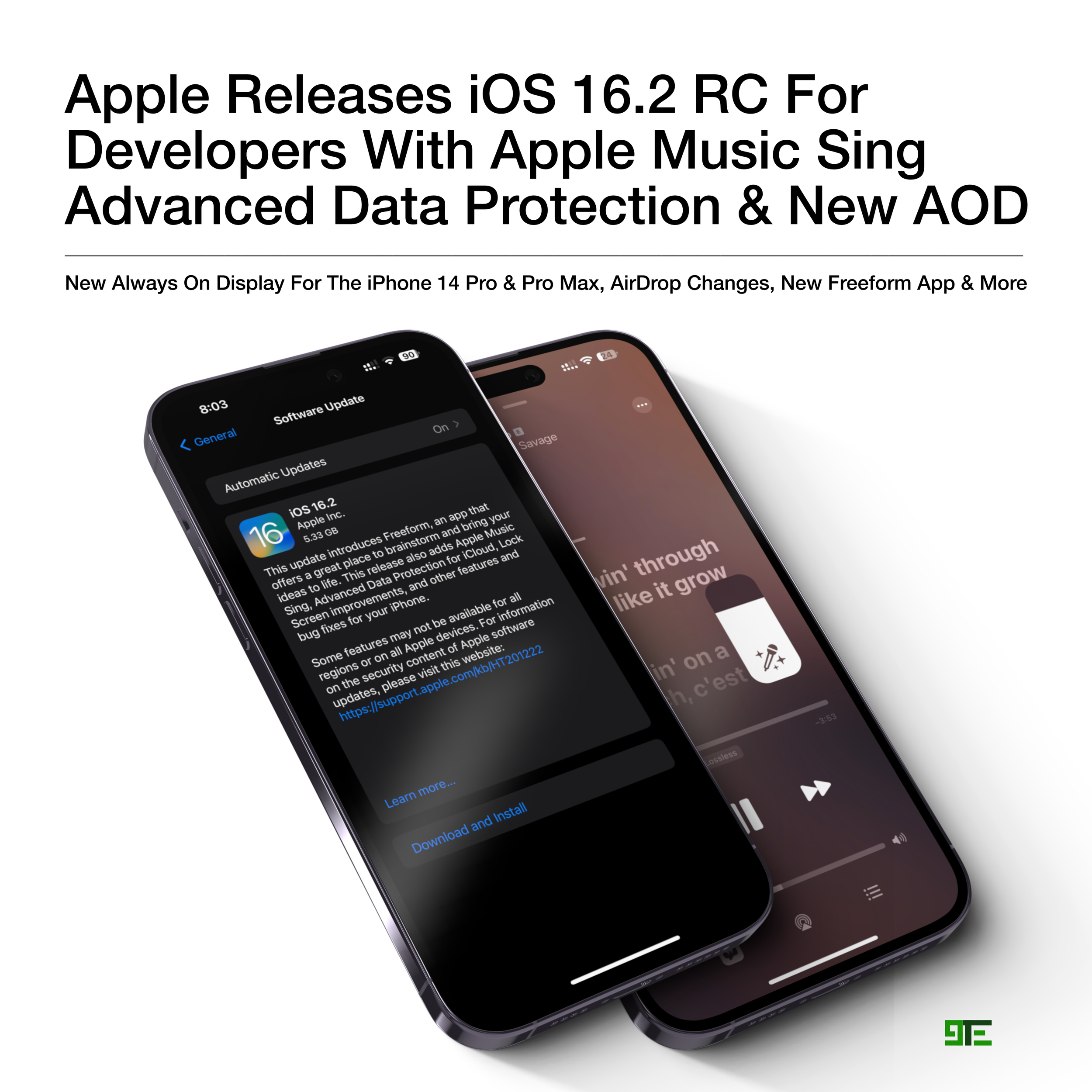 Apple Releases iOS 16.2 RC With Apple Music Sing & Advance iCloud Protection