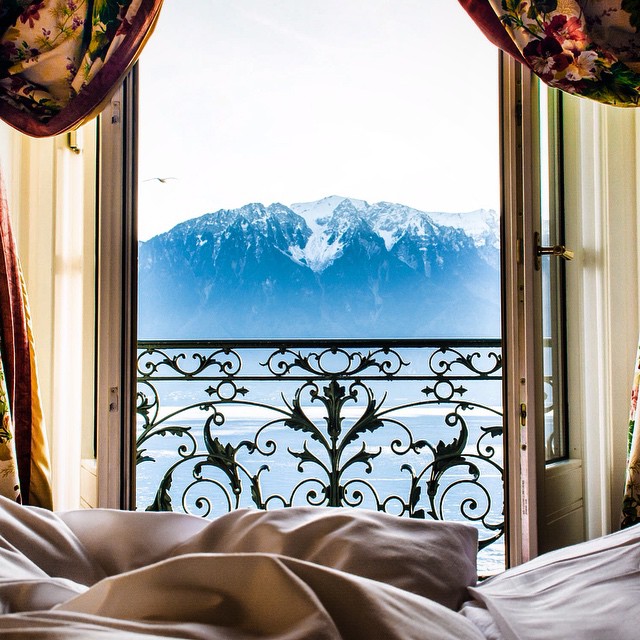 @nodestinations wakes up to this view in Vevey, Switzerland 