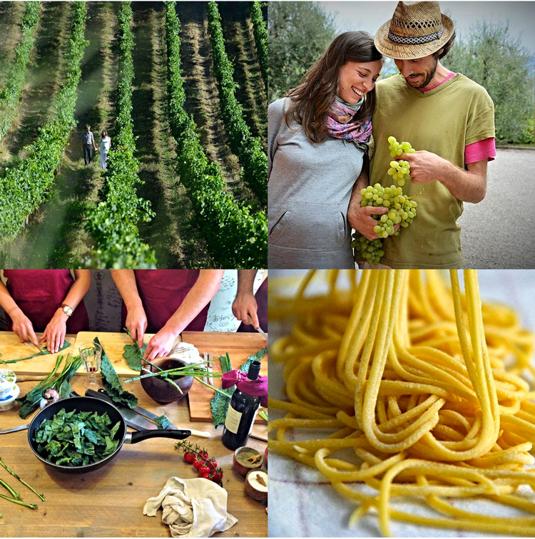 km zero tours, homemade pasta, wine tours, slow food cooking lessons