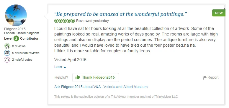 Tripadvisor review