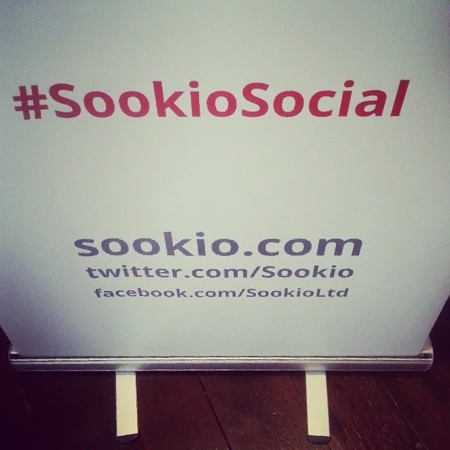 Our #SookioSocial banner, hashtag clearly displayed!