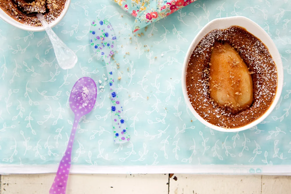Pear and Chocolate Clafoutis