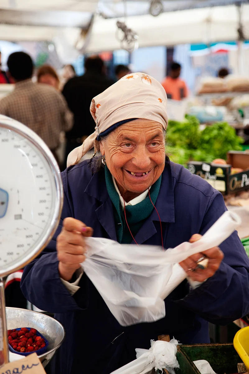 Market Woman, Rome, Italy