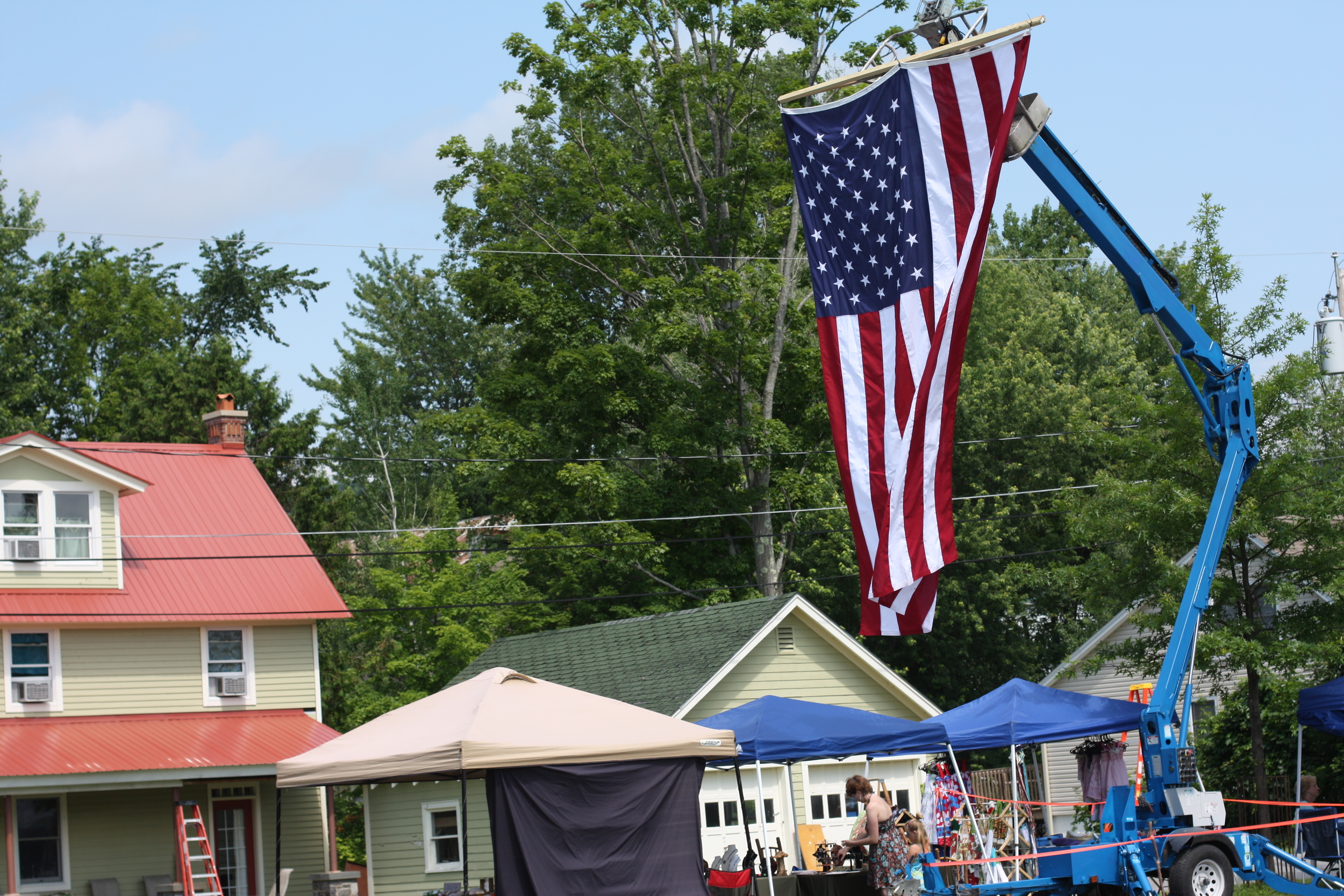 Old Glory, Town Hall. Schroon Lake.