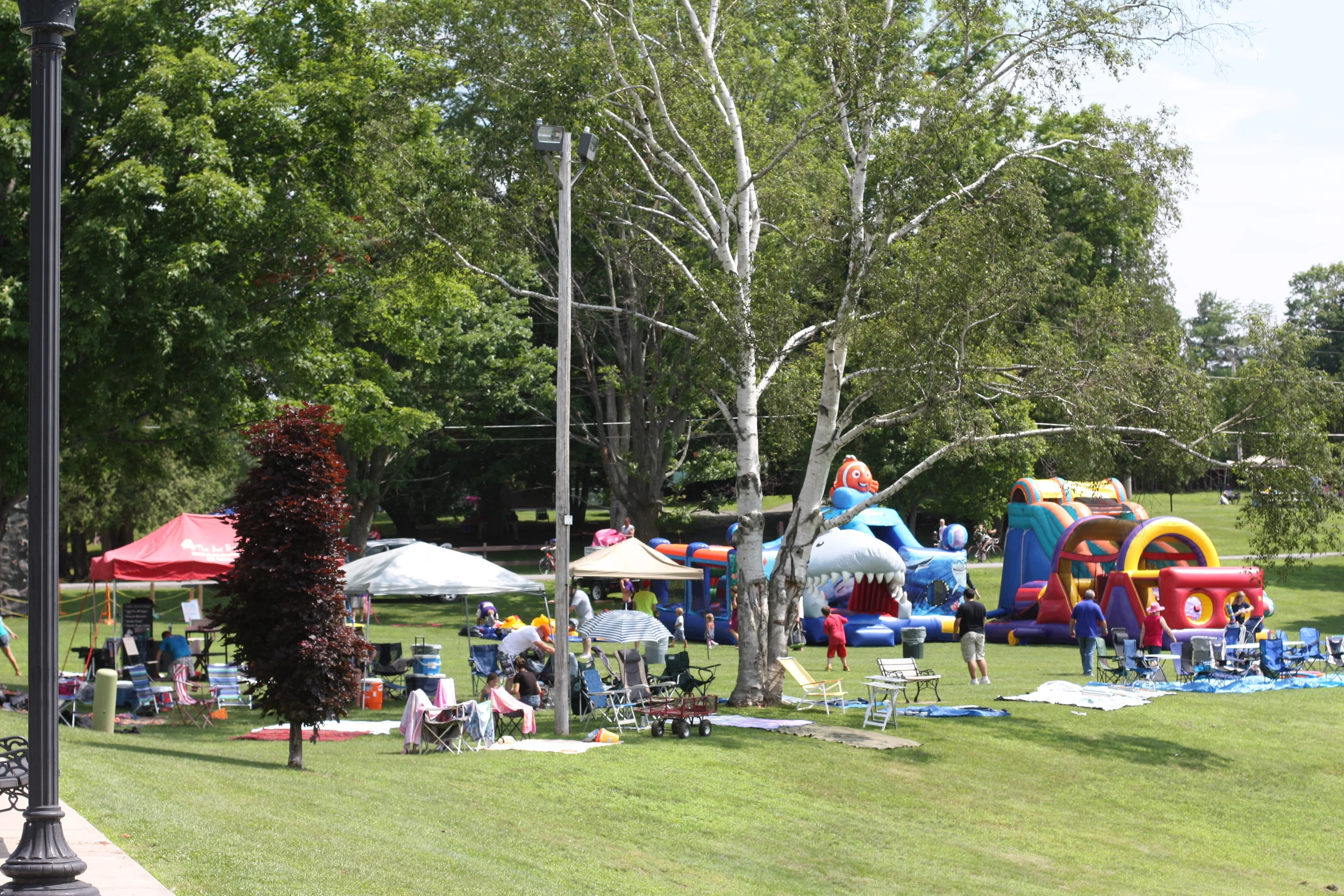 The Town Park. Schroon Lake.
