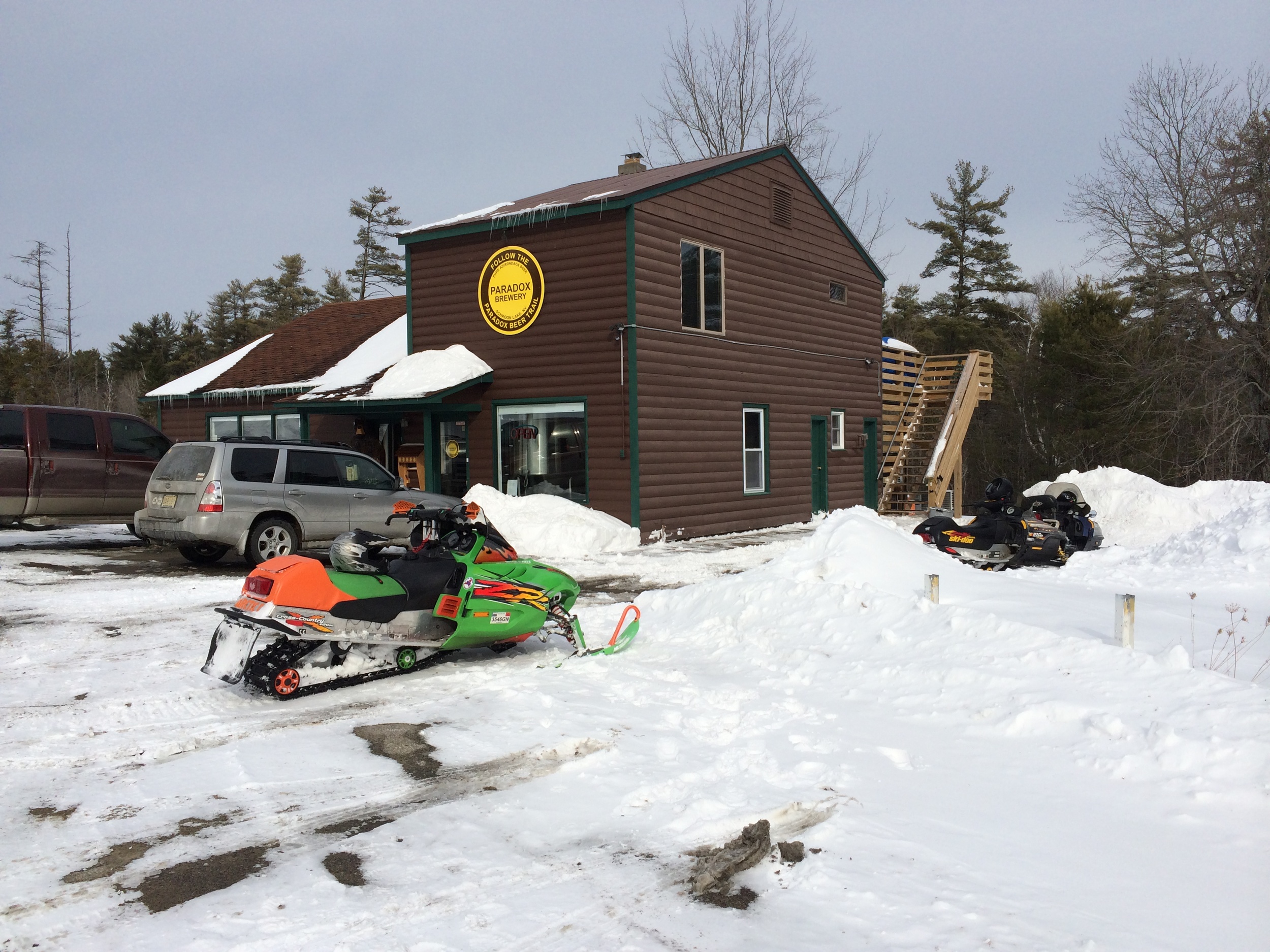 Sledding to the Brewery