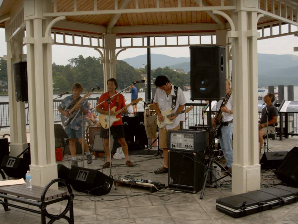 The Blue Moon Band plays Sticks & Stones on the lawn Friday night