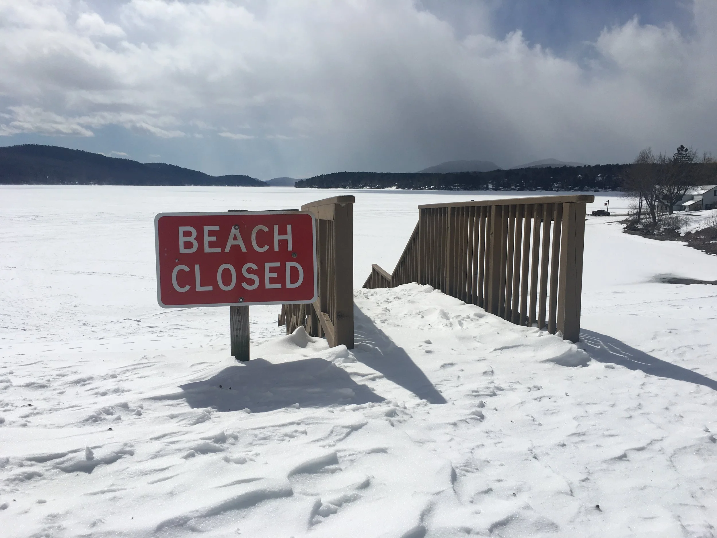 If it gets too hoT this week, just think about how cold it was this winter. Photo: Schroon Laker collection.