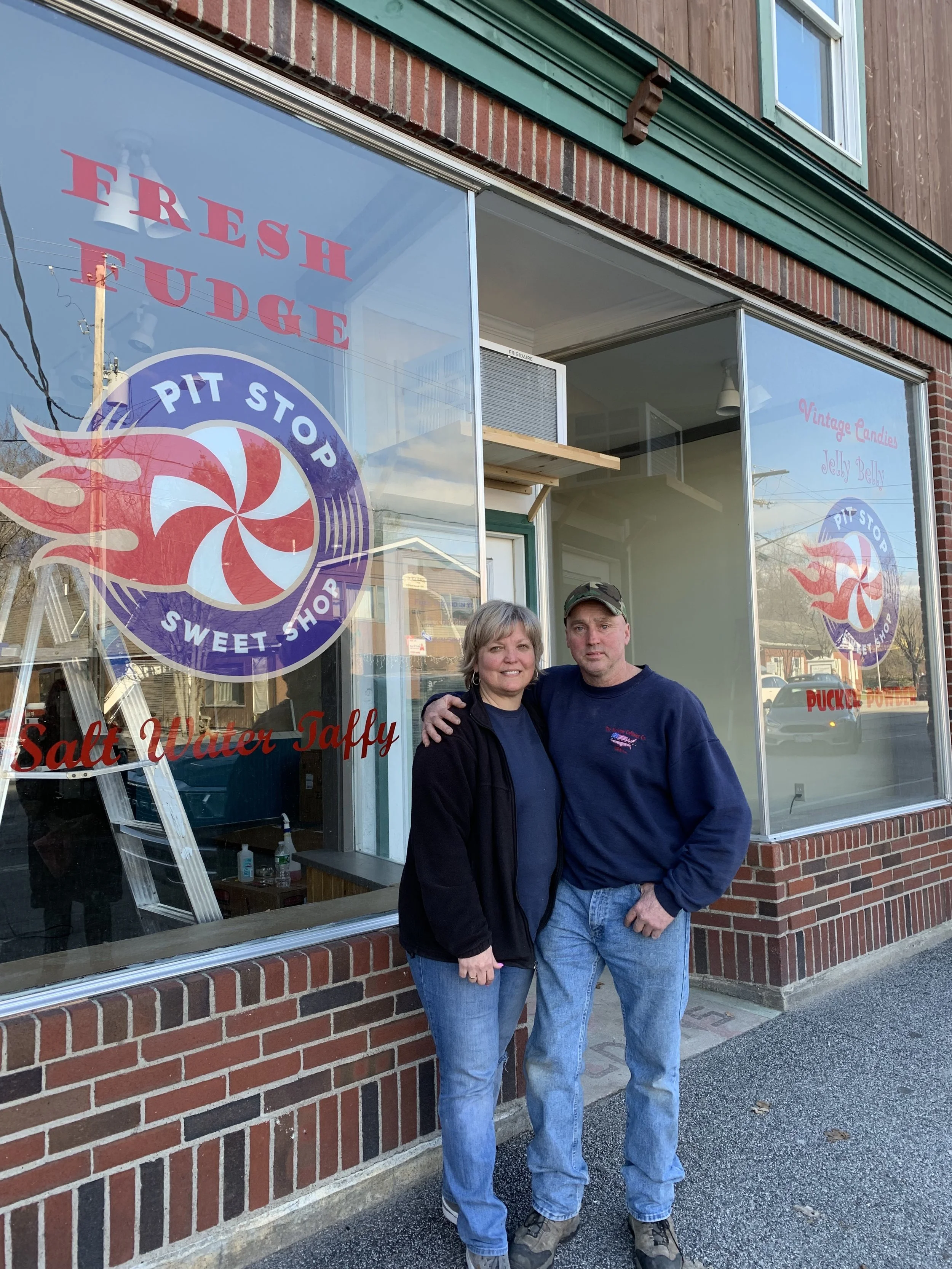 Laura and Buddy Lane are the entrepreneurs behind the new Pit Stop Sweet Shop.