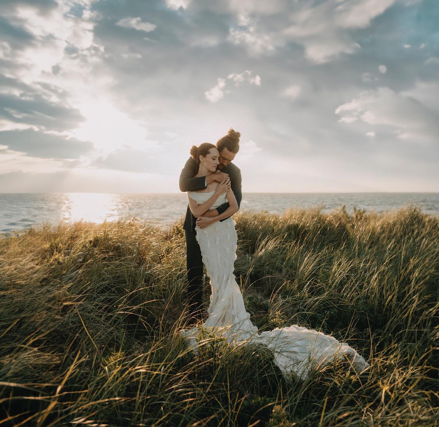 The gorgeous @celestesloman and @kylemoriwaki on #blockisland. I was so honored to be a part of such an intimate and beautiful day! Thank you both for entrusting me with such precious memories and moments. #blockislandwedding #rhodeisland #blockislan