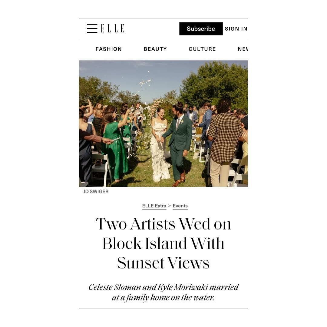 https://www.elle.com/elleextra/events/a60388864/celeste-sloman-kyle-moriwaki-wedding/  So honored to have @celestesloman and @kylemoriwaki gorgeous wedding featured in @elleusa 😍 What an honor.