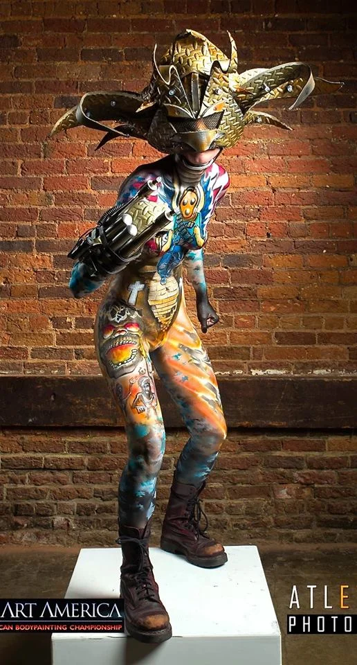 Body paint by Jesse Thoreson . 2014 Photo by ATL Event Photos. 