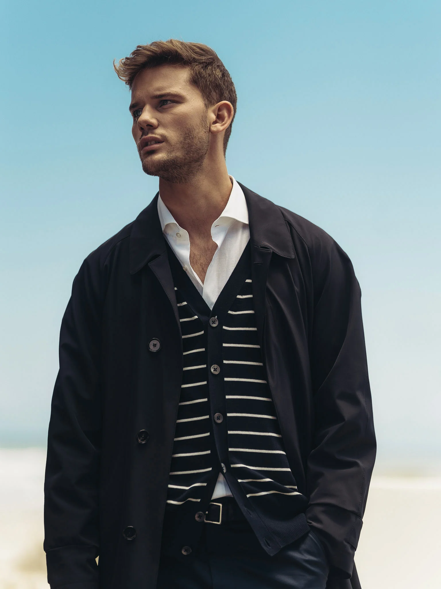  Campaign with actor Jeremy Irvine for Hugo Boss, shot on location in Cape Town, South Africa. 