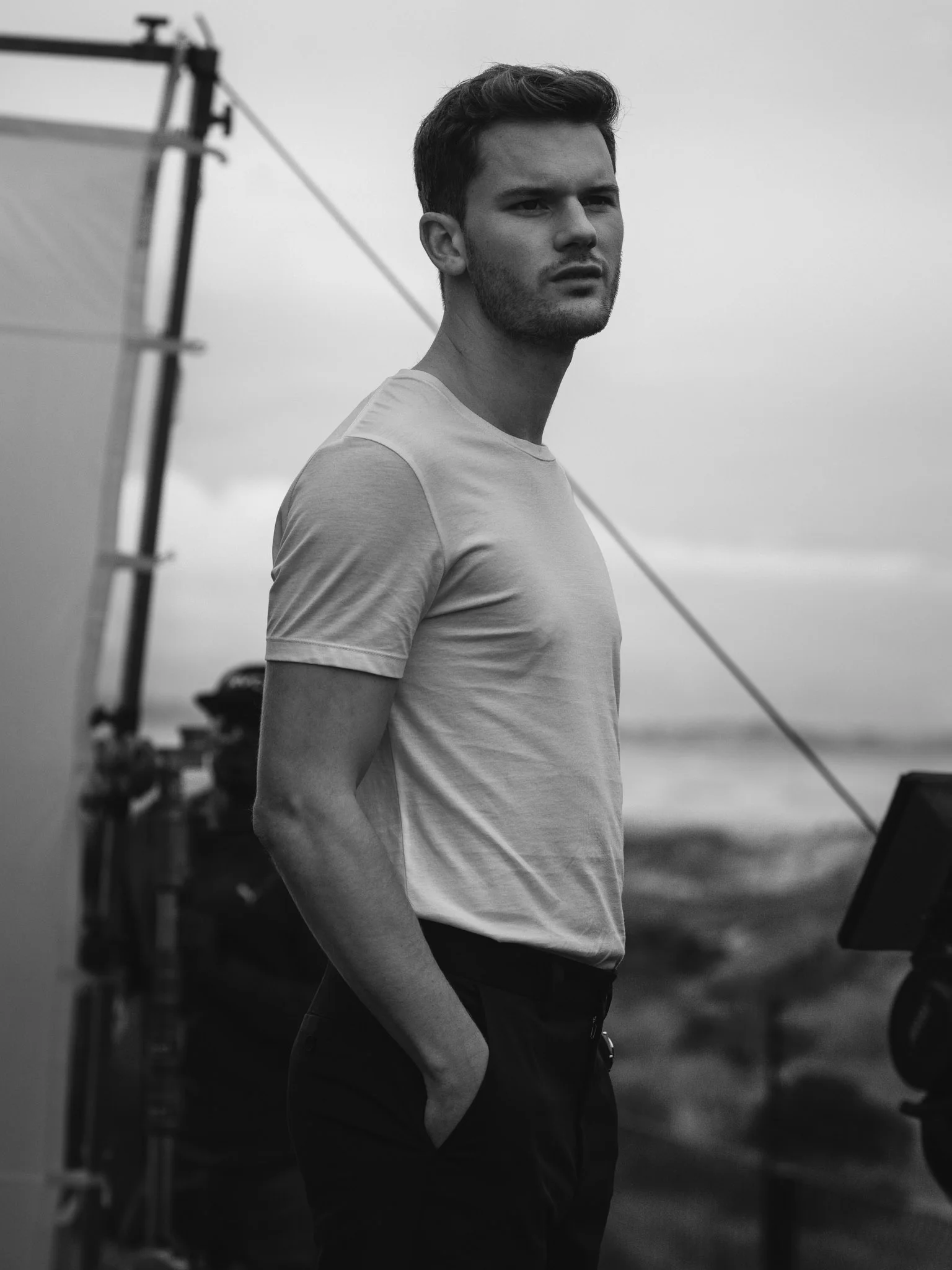  Campaign with actor Jeremy Irvine for Hugo Boss, shot on location in Cape Town, South Africa. 