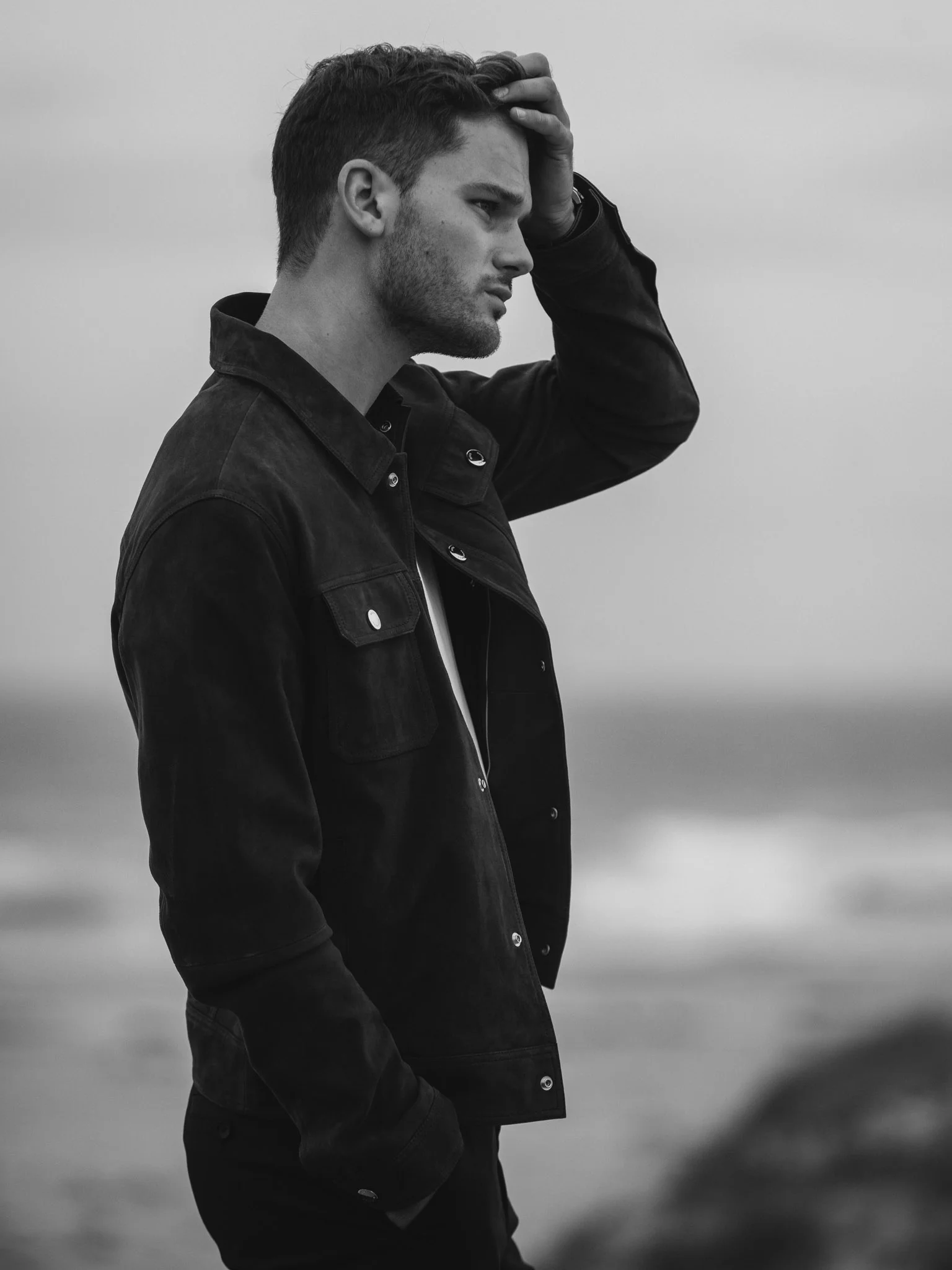  Campaign with actor Jeremy Irvine for Hugo Boss, shot on location in Cape Town, South Africa. 