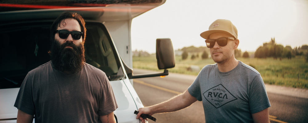 Rider, Eric Pierson and I after a quick riding session before hitting Sturgis. Photo Credit: Alex Horner. 