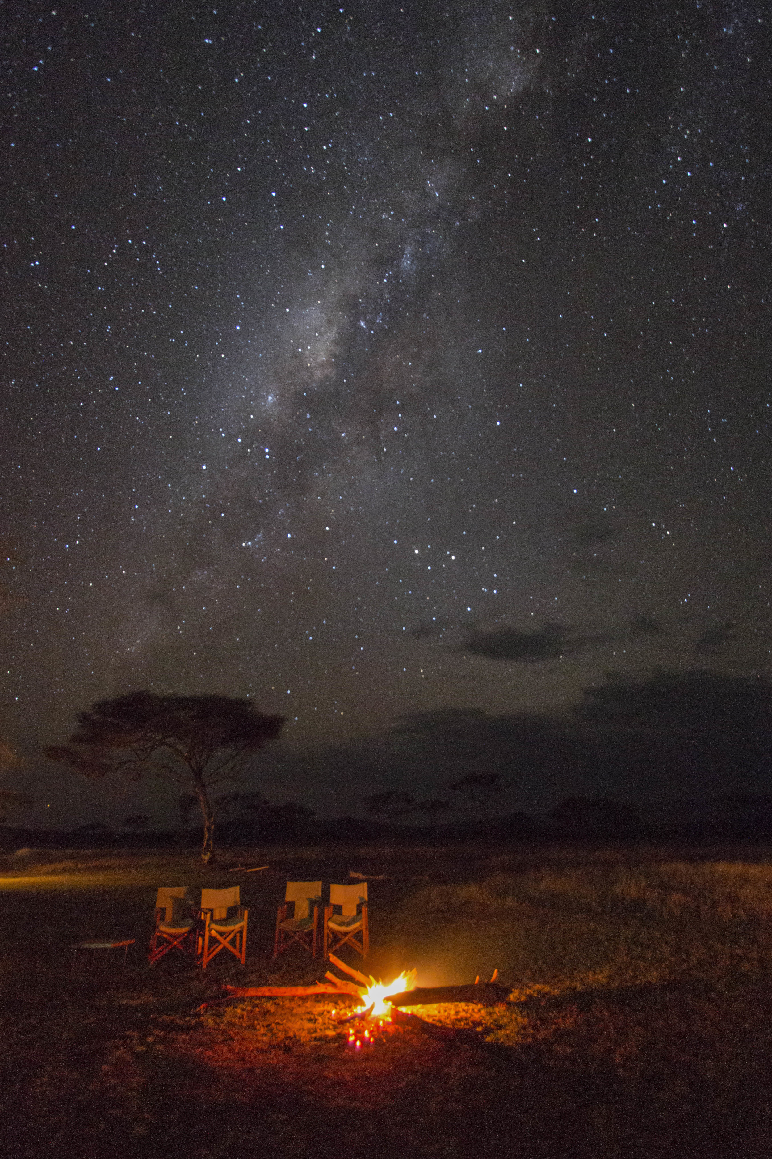 Night in Serengeti camp