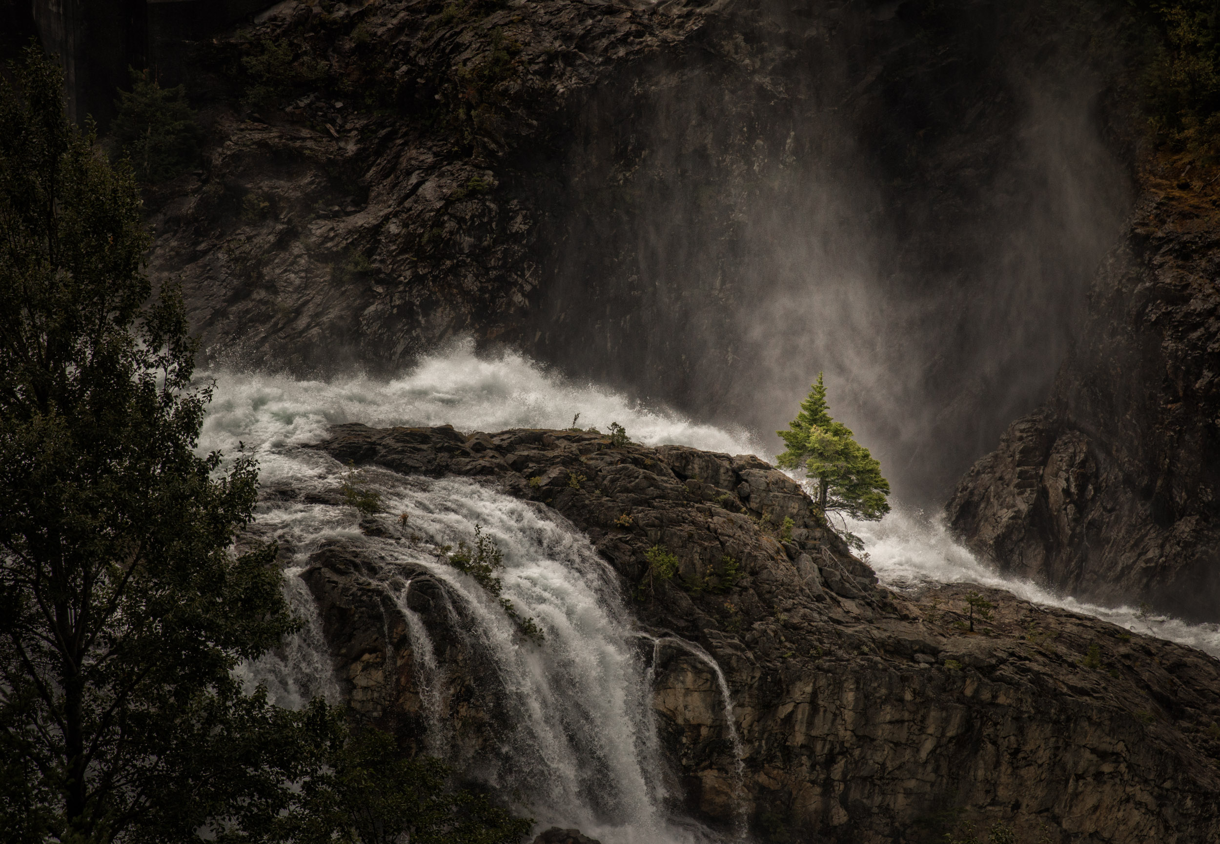 The 5-year waterfall; resistance is successful.