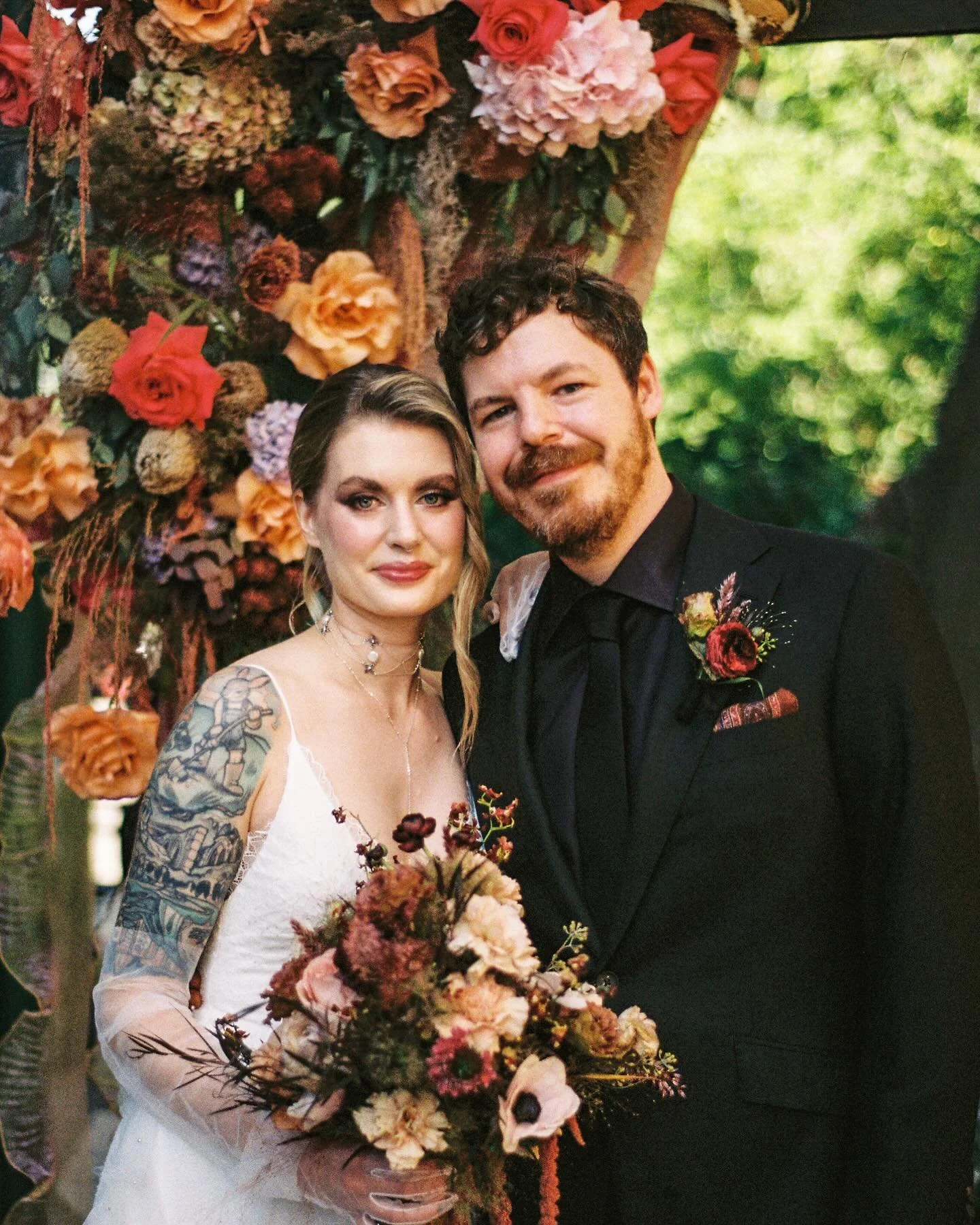 Loving the mix of film &amp; digital from this Friday the 13th wedding!!! 💘💘💘 Snuck in a few shots from their portrait session around their neighborhood too. Thank you for all the trust and for letting me capture your beautiful vision, Kaitlin and