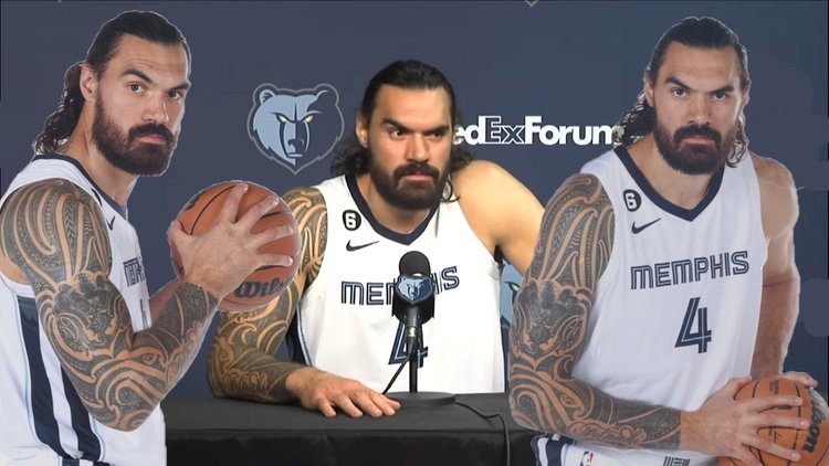 4 Steven Adams Autographed 2023 Grizzlies Night Jersey