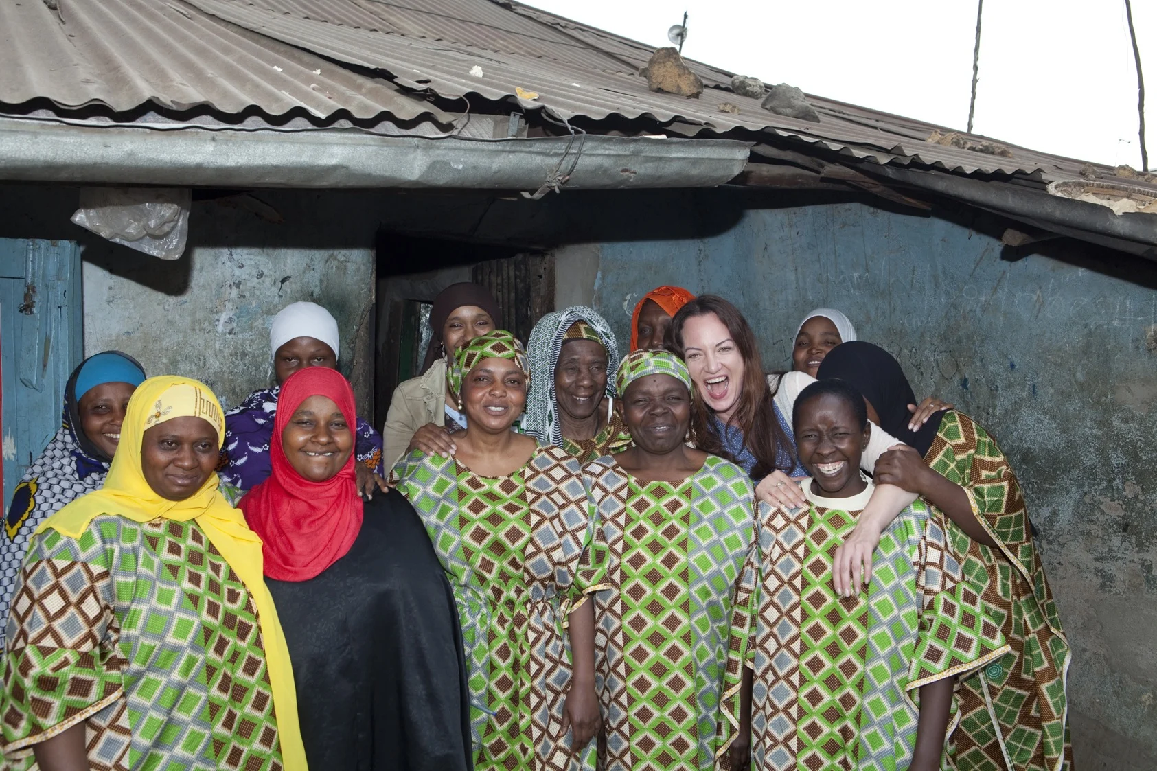 Picture of Natalia Wörner charity work in South Africa