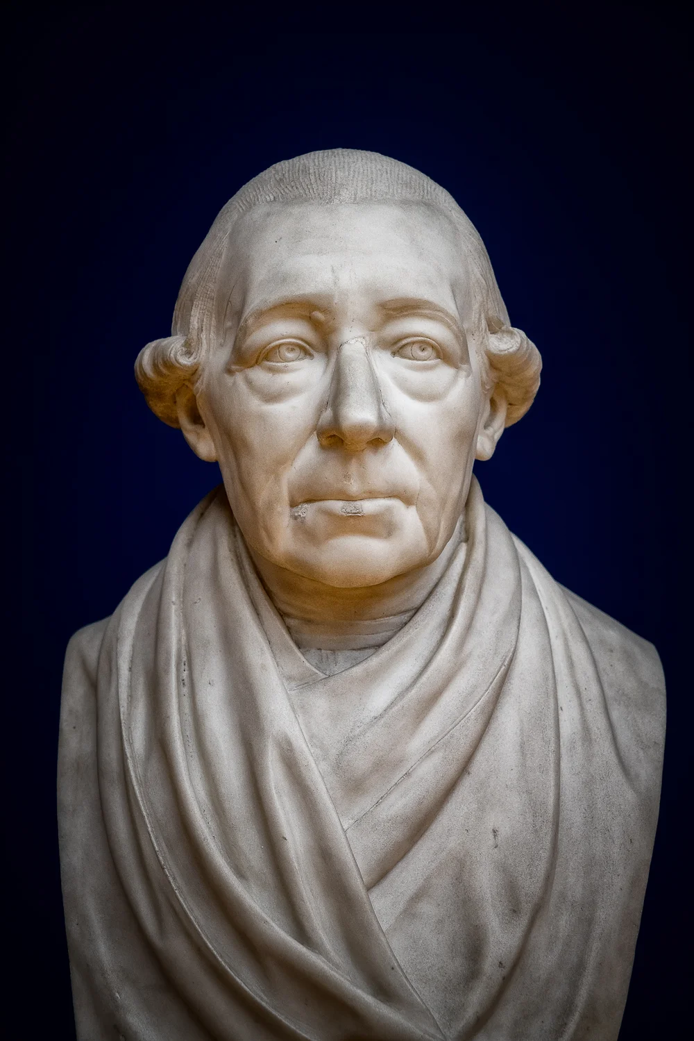 A stunningly beautiful and like-life bust at the Bode Museum in Berlin, Germany .