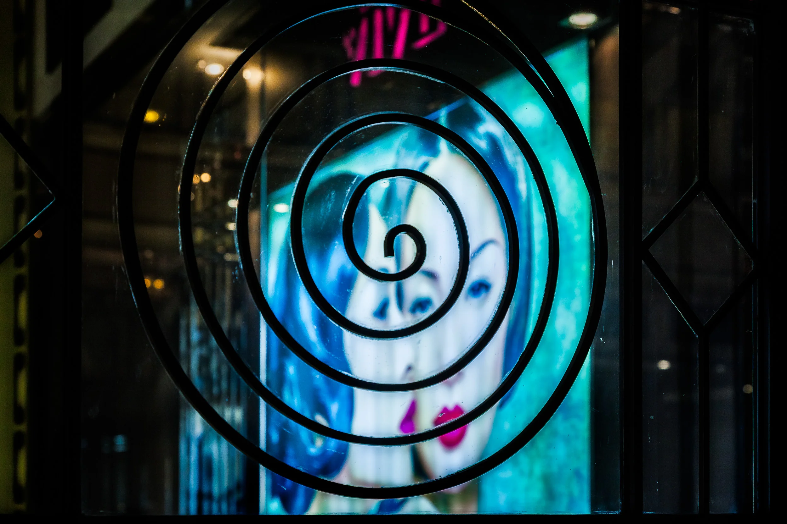 Often facile nature of fashion and celebrity explored near Nanjing Road, Shanghai.