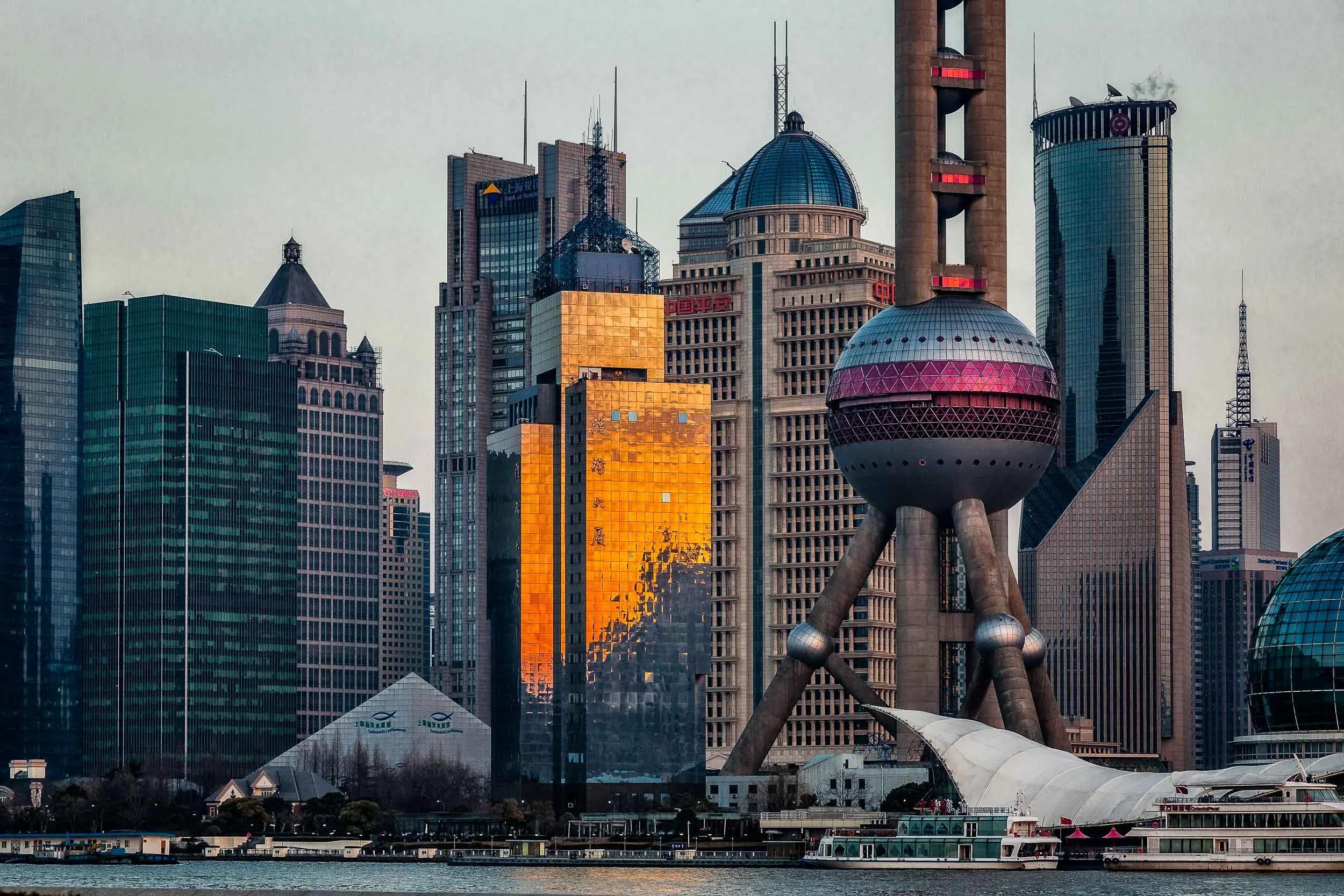 A view of Pudong from across the Huangpu River on The Bund in Shanghai, China will mark the beginning of many great China holidays.