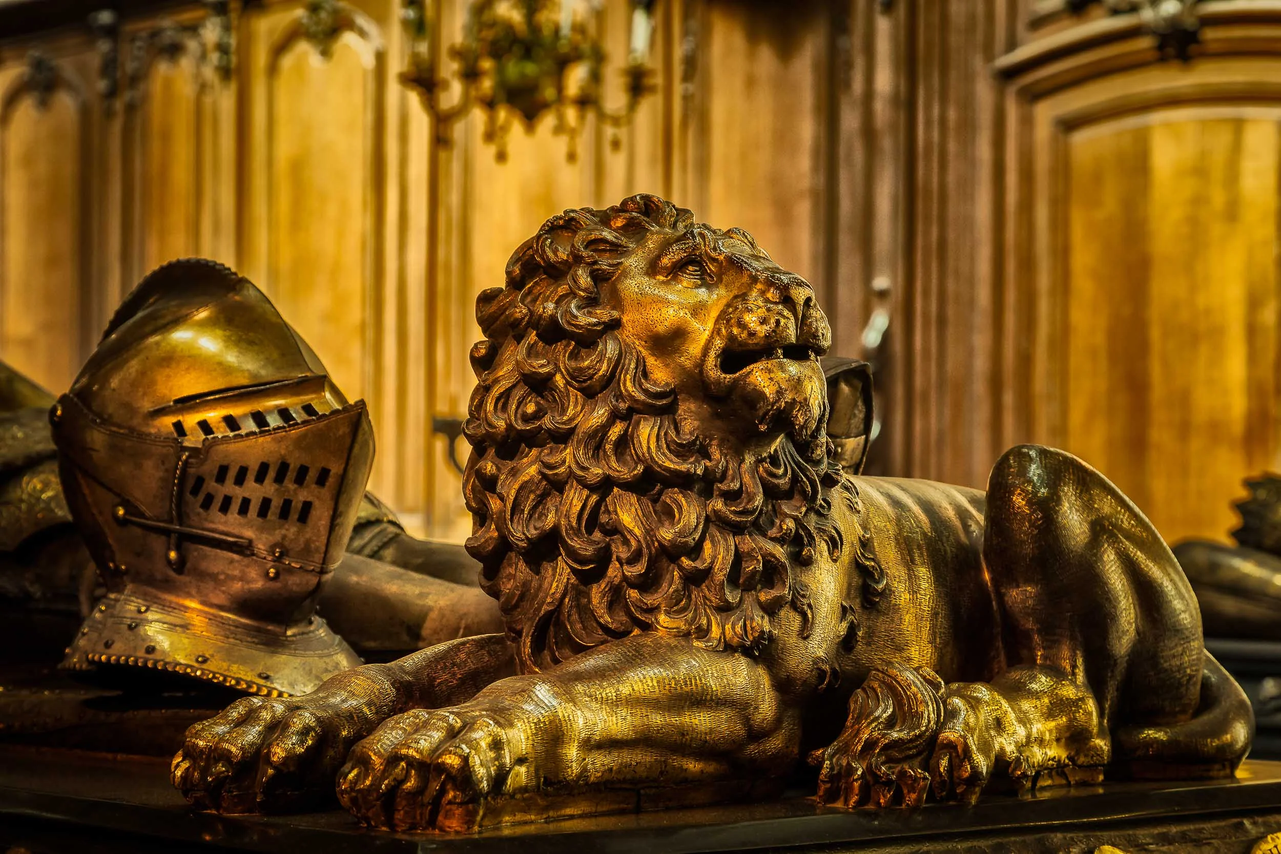 Lion Statue, Church of Our Lady, Brugge, Belgium