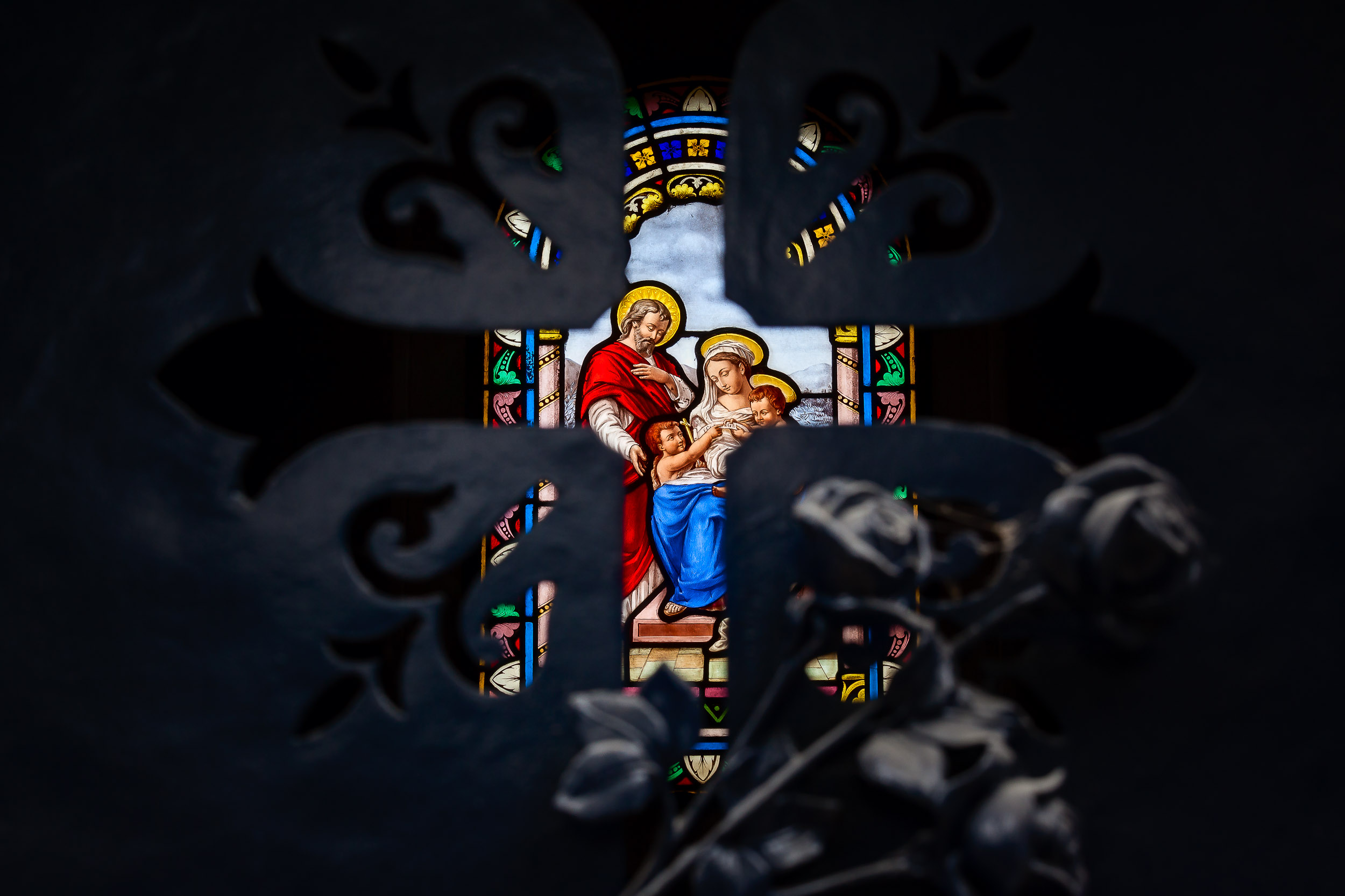 Stained Glass, Pere Lachaise Cemetery, Paris
