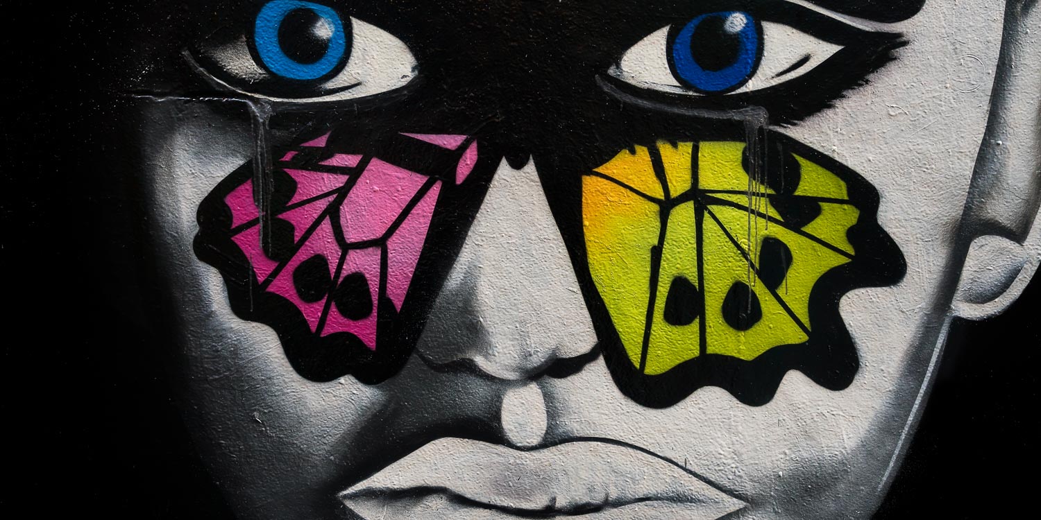 Butterfly Face Graffiti, Hosier Lane, Melbourne