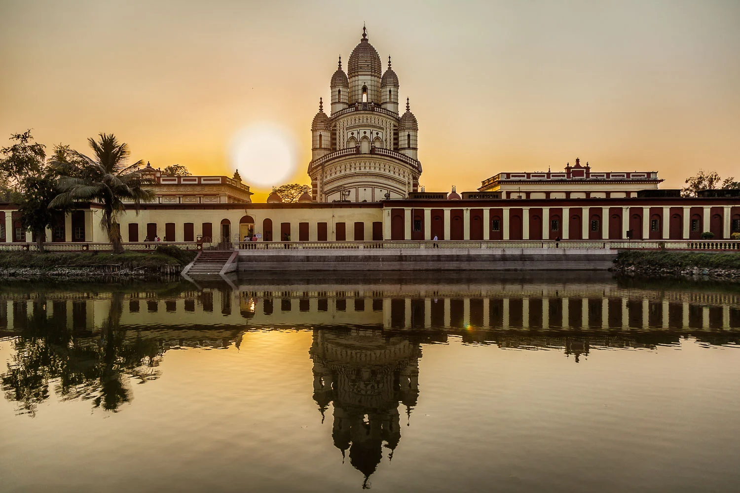 Temple at Sunset, Kolkata, India
