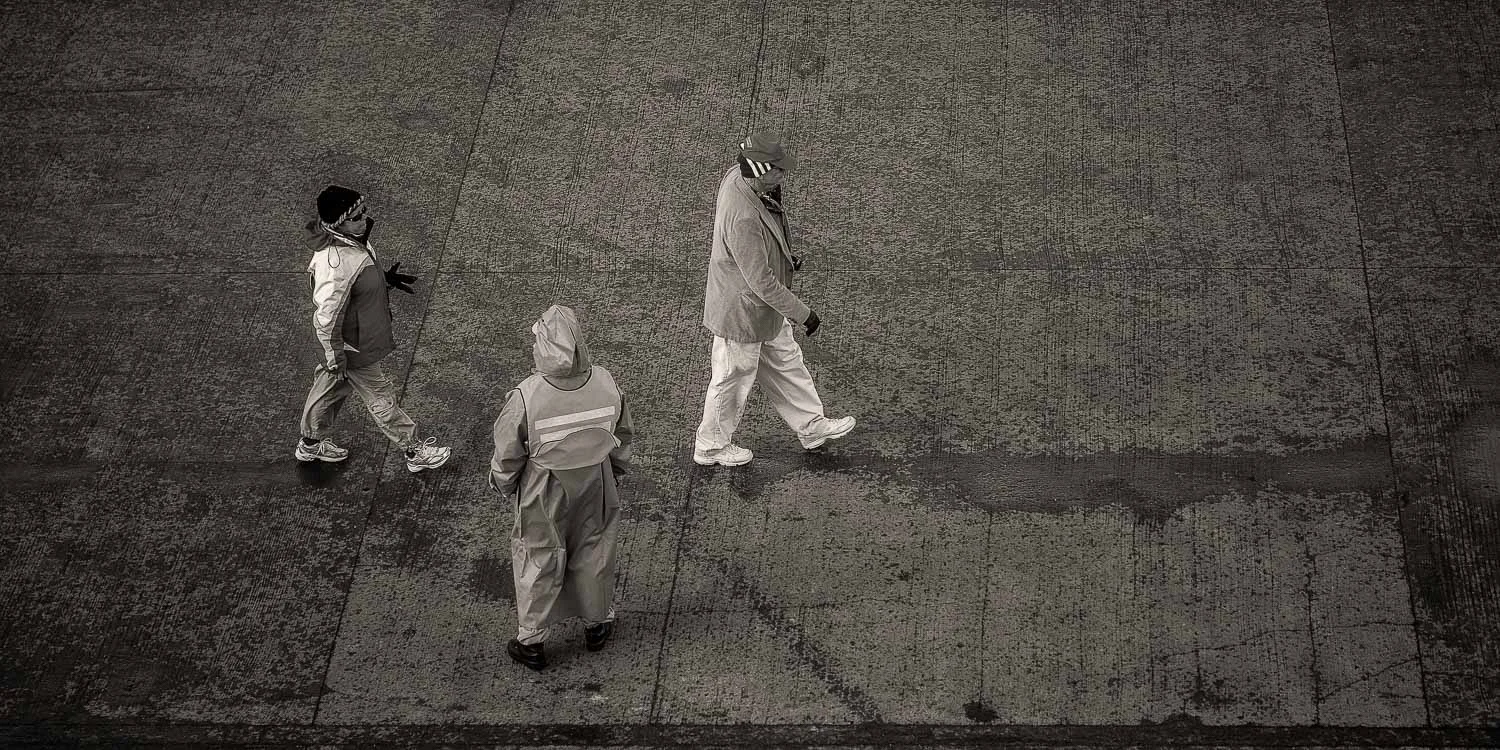 Three People, Ushuaia, Argentina
