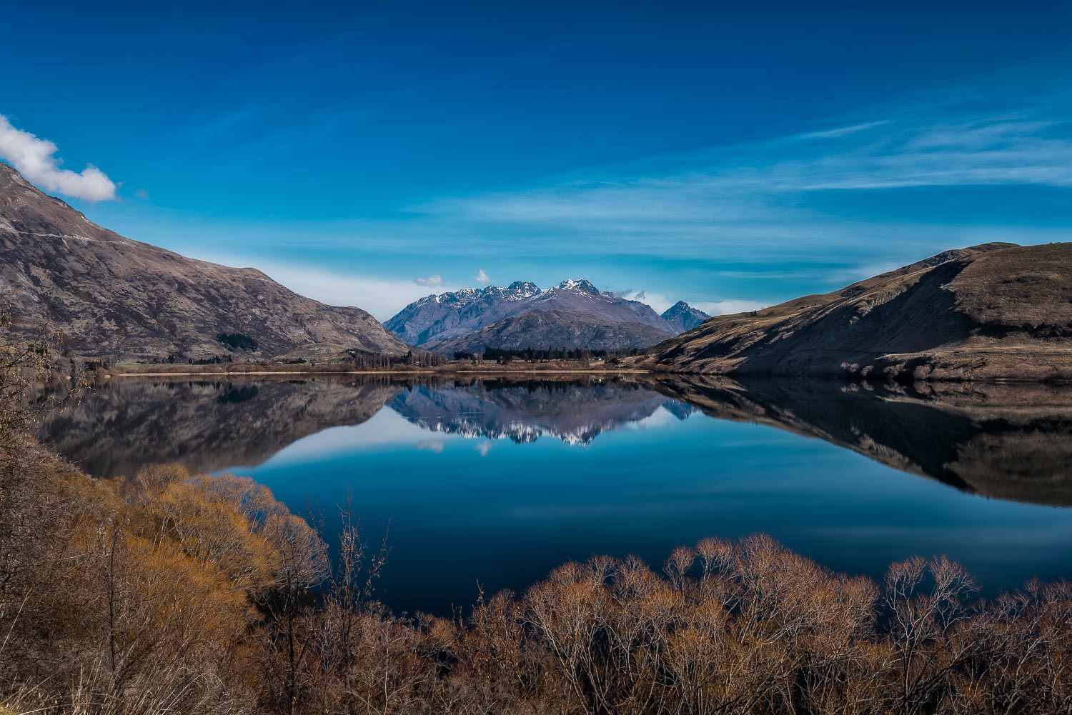 Overview Lake Hayes, New Zealand