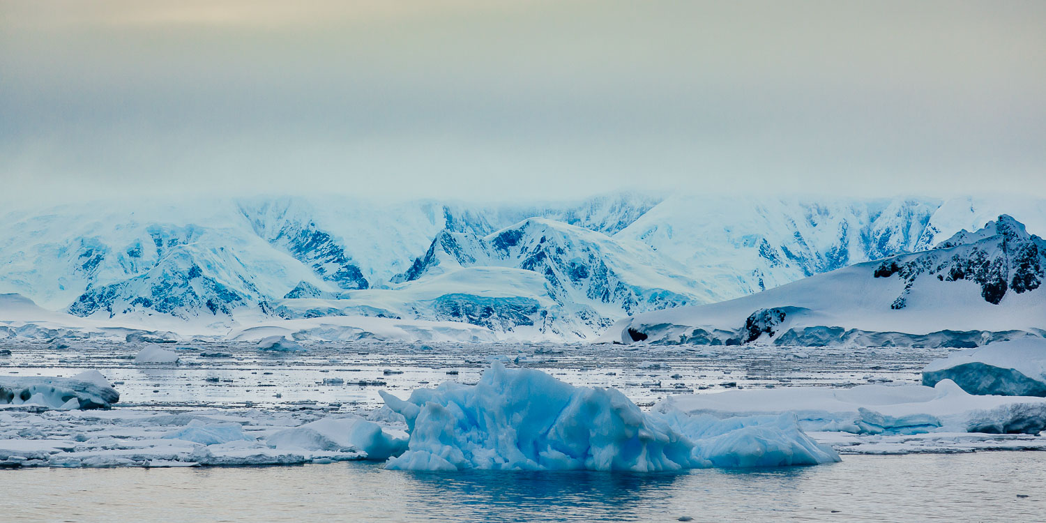 View towards Curverville Island, Antarctica