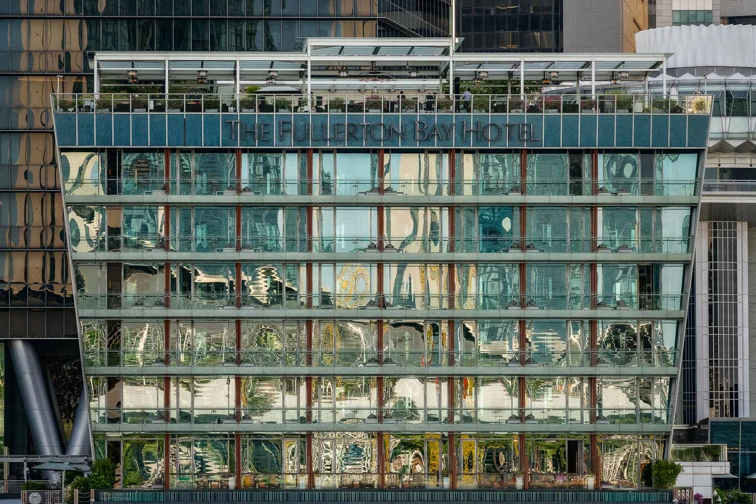 Reflections On The Fullerton Bay Hotel, Singapore