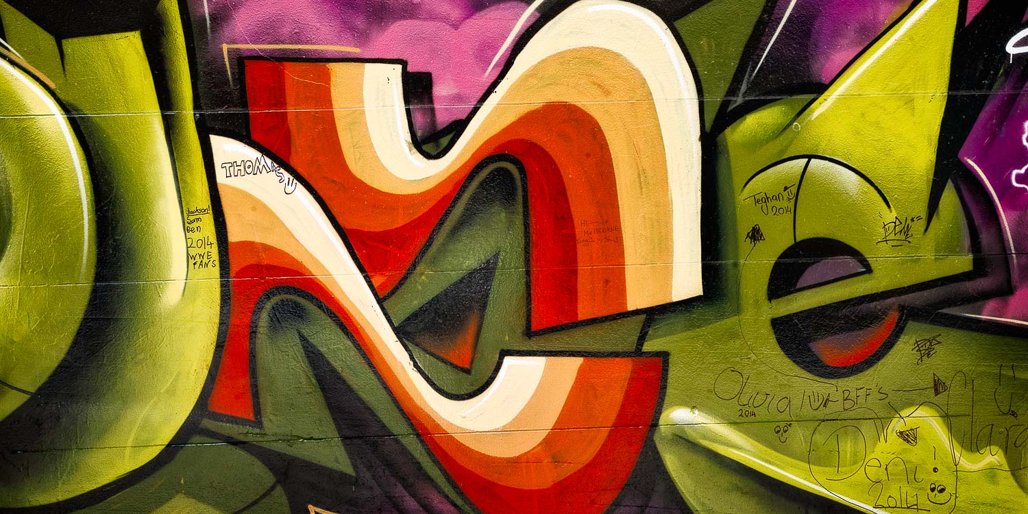 Tagged Street Art, Hosier Lane, Melbourne