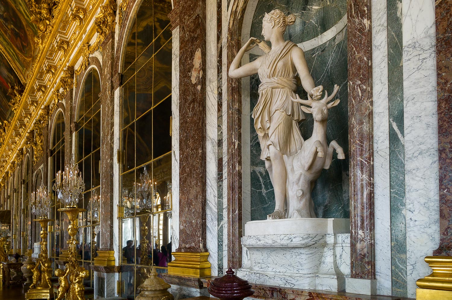 Ornate Interior, Palace of Versailles, France