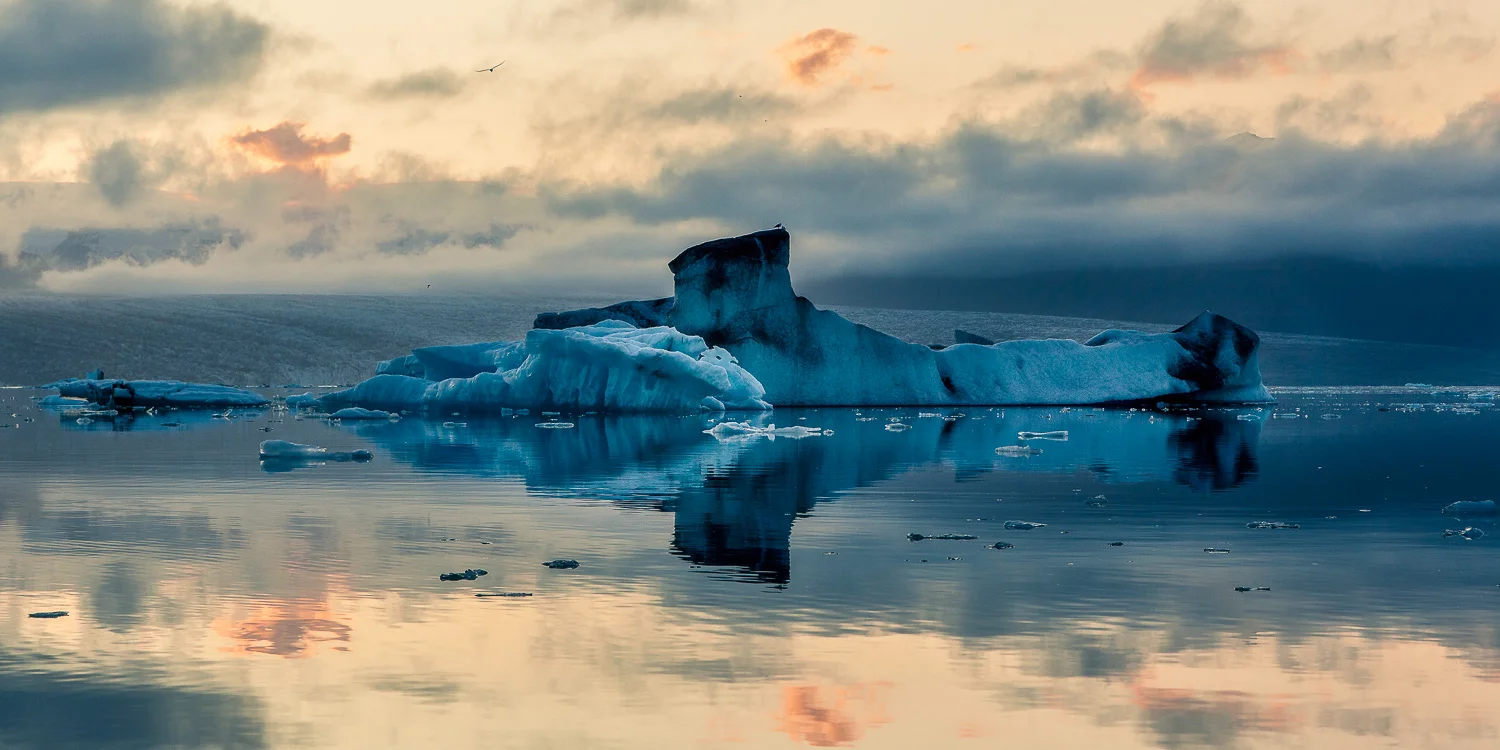 Iceberg, Jökulsárlón Glacier Lagoon. Link to Travel Resources page.