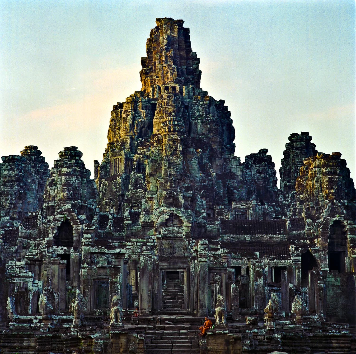 Novice Monk at The Bayon in Angkor Wat