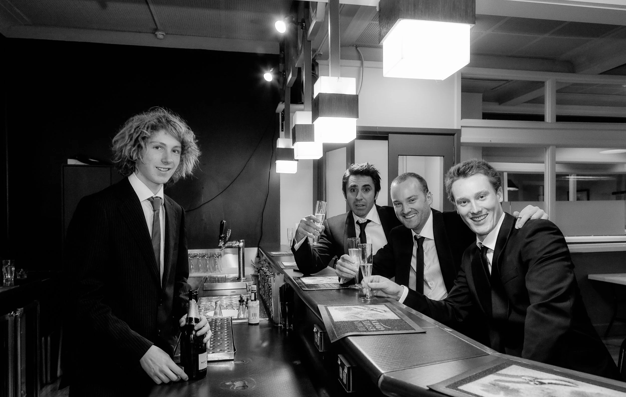 It's great to make some fun images of the groom , groomsman and other family members prior to them leaving for the wedding service.